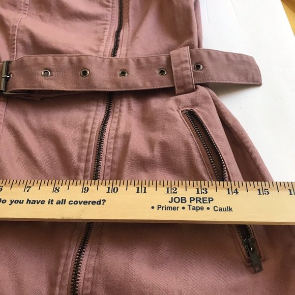 h&m pink denim dress size 6 - Picture 5 of 6